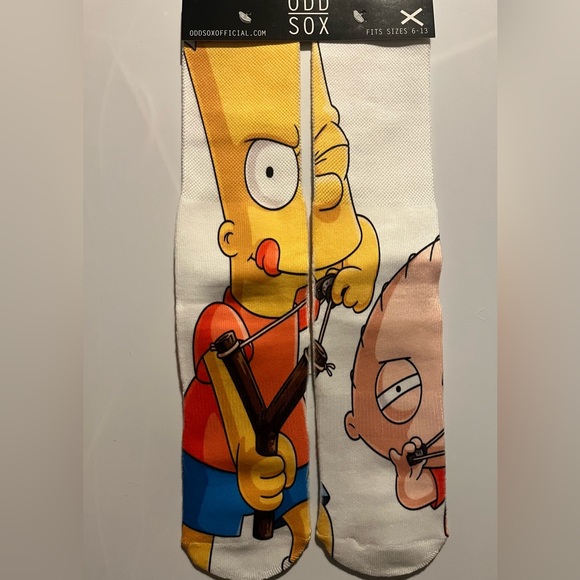 100% cotton Stewie Griffin x Simpsons Unisex Socks One size fits all men's 6-13 - Picture 1 of 1